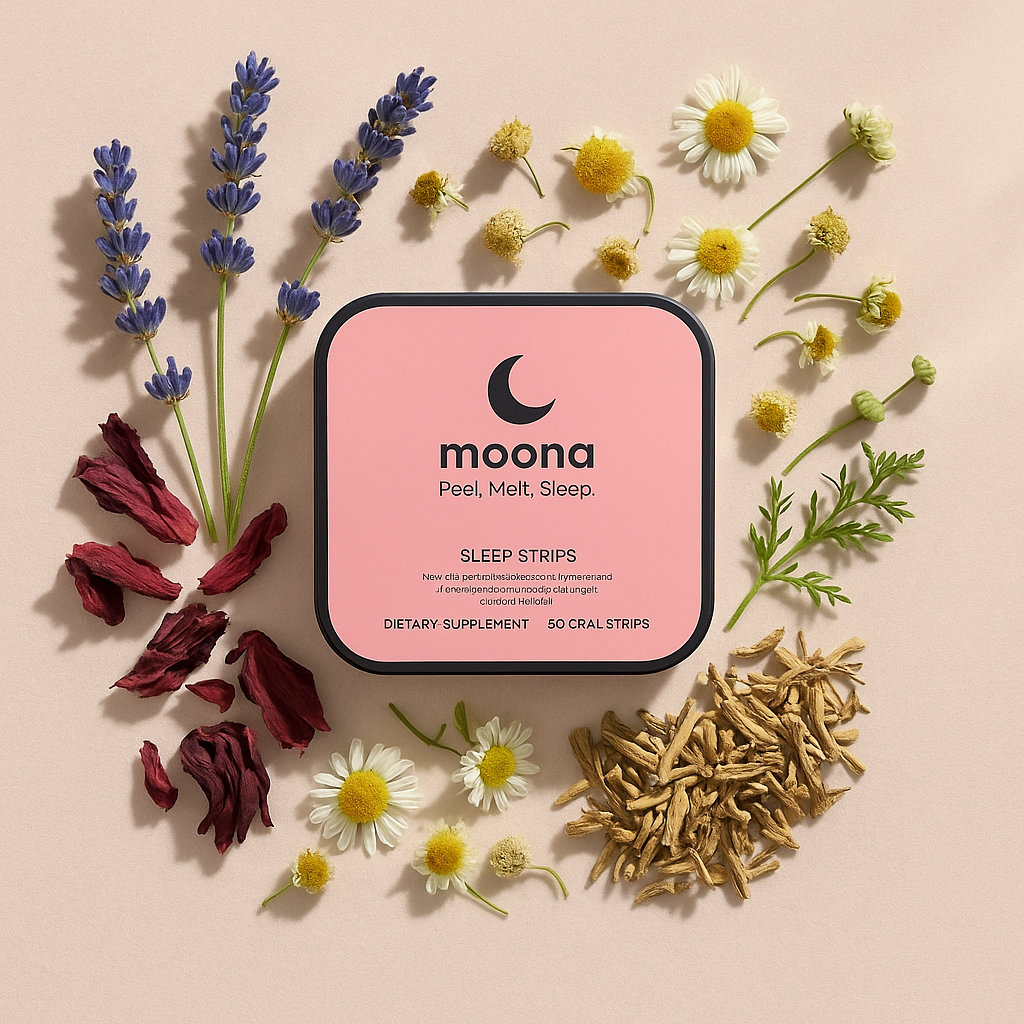 Moona Sleep Strips - Peel. Melt. Sleep.
